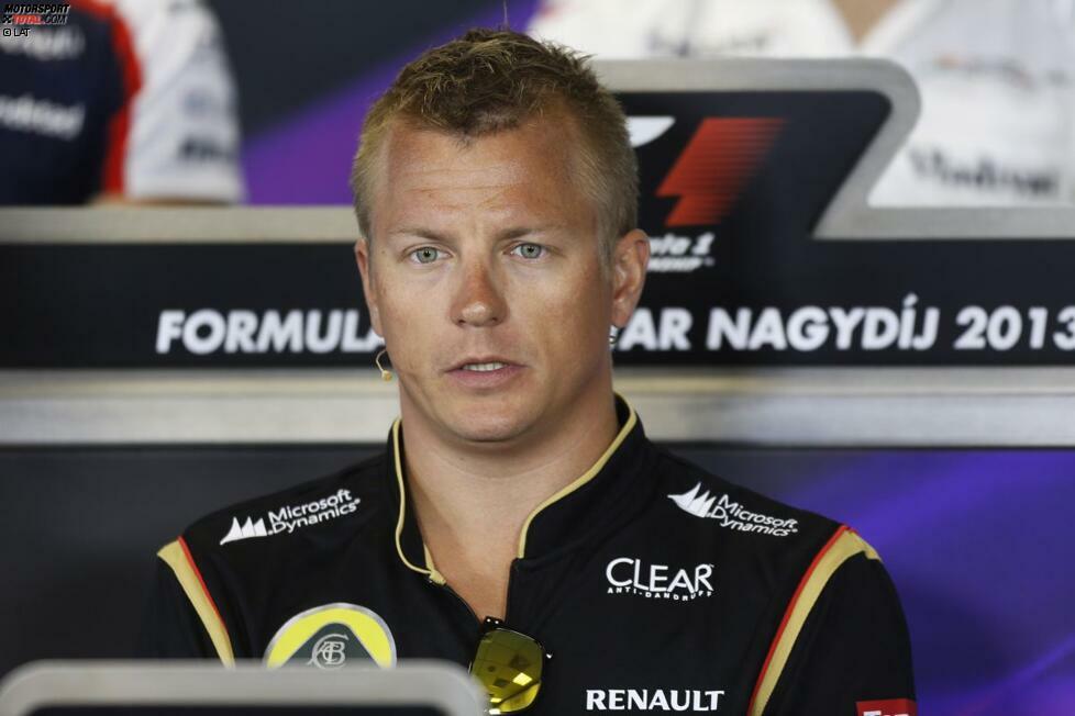 Beim letzten Grand Prix vor der Sommerpause lässt Räikkönen eine Bombe platzen: Weil er langsam die Schnauze voll hat, verrät er bei einem Medientermin, dass er noch kein Gehalt gesehen hat. Nach und nach wird die seit Monaten dramatische Lotus-Finanzkrise auch einer breiteren Öffentlichkeit bewusst.