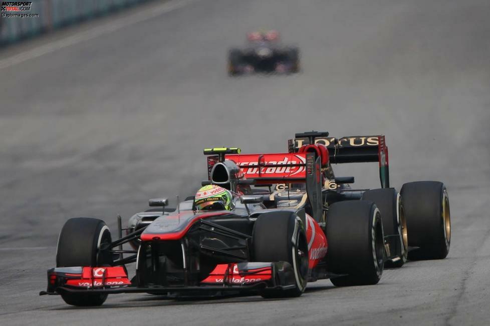 In Malaysia holt Perez seine ersten beiden WM-Pünktchen für McLaren und damit die Kohlen aus dem Feuer. Ohne zusätzlichen Reifenwechsel wäre vielleicht sogar ein sechster Rang möglich gewesen.
