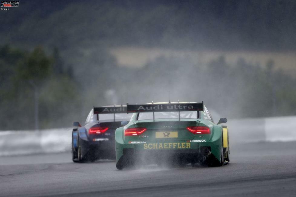 Als das Wetter schlechter wurde, saß die Frisur. Am Nürburgring blieb 