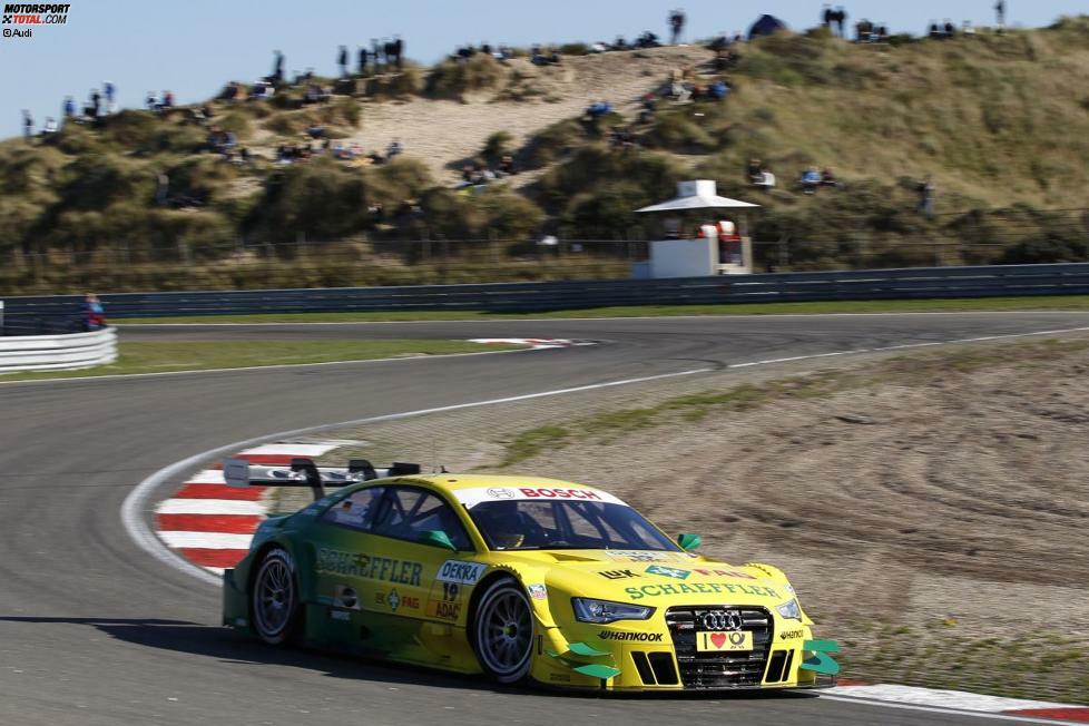 Doch selbst als der Brasilianer in Zandvoort zum nächsten Streich ausholte, blieb Rockenfeller an seinen Fersen. Wieder Zweiter, aber zum ersten Mal...