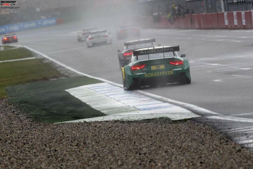 Zum Saisonabschluss stand Rockenfeller zum ersten Mal im Regen: In Hockenheim gab es erstmals keine Punkte, er wurde 16. Auf Miguel Molina war allerdings verlass: Der Stallgefährte sicherte die Teamkrone für Phoenix. Nur der Markentitel war futsch.