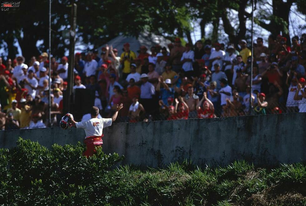 Nicht einmal der so sehr herbeigesehnte Heimsieg in Interlagos ist Barrichello vergönnt: Nicht 2002 ...