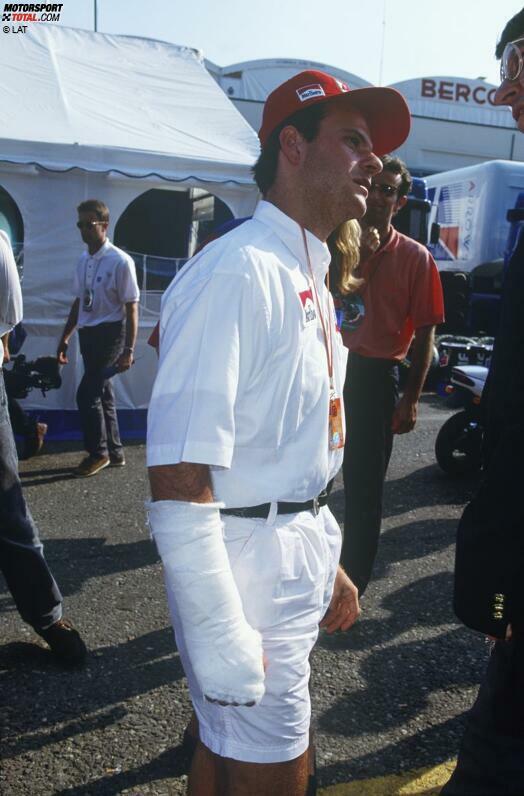 Doch dann kommt Imola: Barrichello verunglückt im Freitagstraining schwer, kommt mit einem gebrochenen Arm davon. Roland Ratzenberger und Ayrton Senna haben weniger Glück. Rubens' großes Idol, inzwischen ein Freund geworden, ist tot.