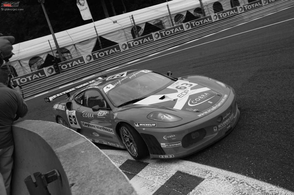 Im Ferrari 430 GT2 bei den 24 Stunden von Spa-Francorchamps 2006.