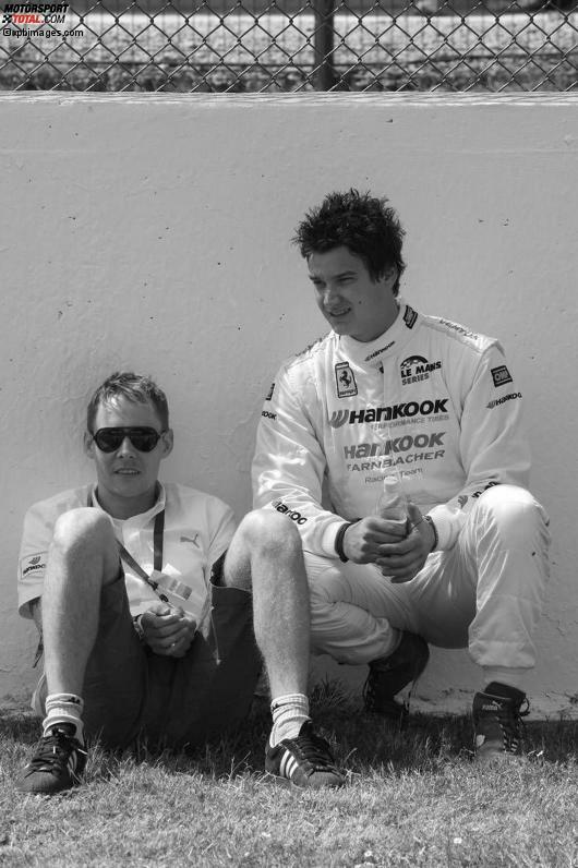 Allan Simonsen und Dominik Farnbacher in Spa-Francorchamps 2011.
