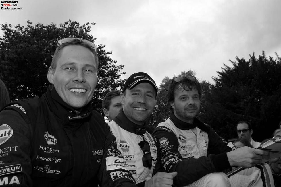 Eines der letzten Fotos: Allan Simonsen lächelt bei der Fahrerparade in Le Mans.