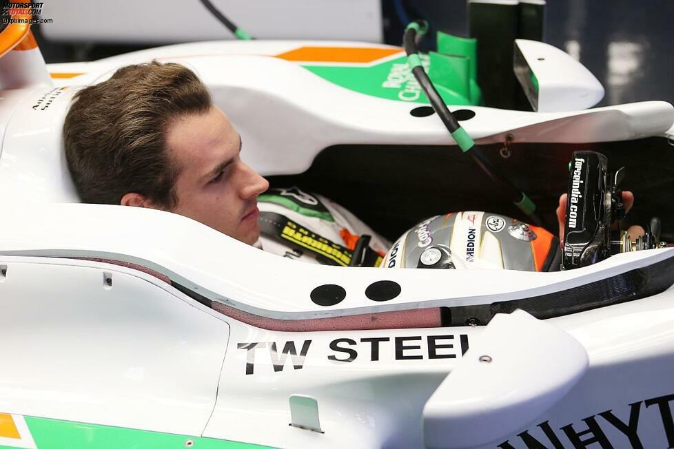 Februar 2013: Adrian Sutil sitzt wieder in einem Formel-1-Auto. Bei den Wintertests in Spanien darf er für sein ehemaliges Team Force India ran. Der Grundstein für die Rückkehr in die Formel 1 ist gelegt.