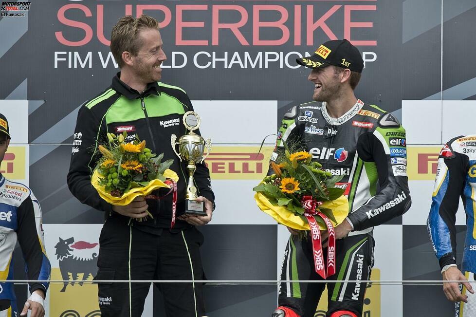 Besser lief es für Sykes am Nürburgring. In den beiden Abbruchrennen kam der Brite auf 38 Punkte und holte sich die WM-Führung zurück, weil Guintoli in Deutschland den Sprung aufs Podium in beiden Läufen nicht schaffte