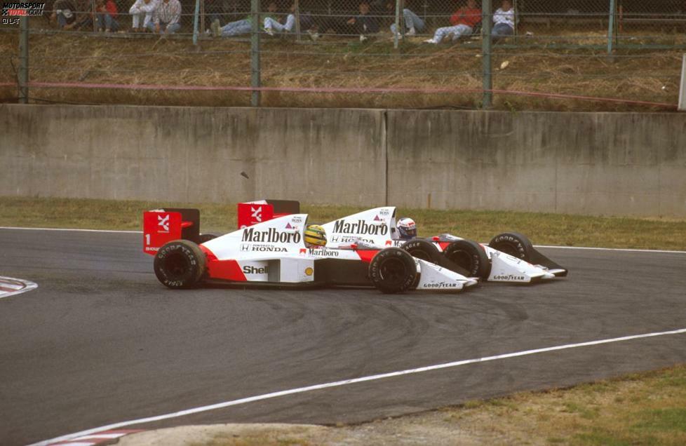 Den Höhepunkt erlebte sie im Saisonfinale 1989 in Suzuka, als die beiden Teamkollegen sich im letzten Duell um die Krone gegenseitig ins Auto fuhren, Senna anschließend disqualifiziert wurde und bitterlich über den zwielichtigen FIA-Präsidenten Jean-Marie Balestre klagte.
