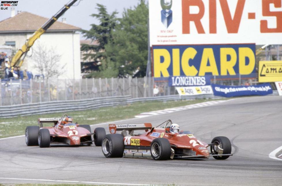 In Imola gipfelte die Rivalität zwei Wochen vor Villeneuves Tod, als die beiden Ferrari-Piloten mit dem Messer zwischen den Zähnen um den Grand-Prix-Sieg kämpften. Nachher war von einer persönlichen Absprache die Rede, an die sich der erfolgreiche Pironi nicht gehalten haben soll. Di Montezemolo ließ den beiden damals das Boxenschild mit der Aufschrift 