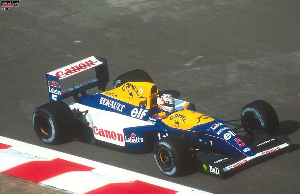 Erst in der Saison 1992 - Mansell war bereits 33 Jahre ein - schlug endlich seine große Stunde. Im überlegnen Williams fuhr er mit der typischen roten Startnummer 5 eine überragende Saison. Nach fünf Siegen in den ersten fünf Rennen krönte er sich schon im August beim Großen Preis von Ungarn zum Weltmeister.