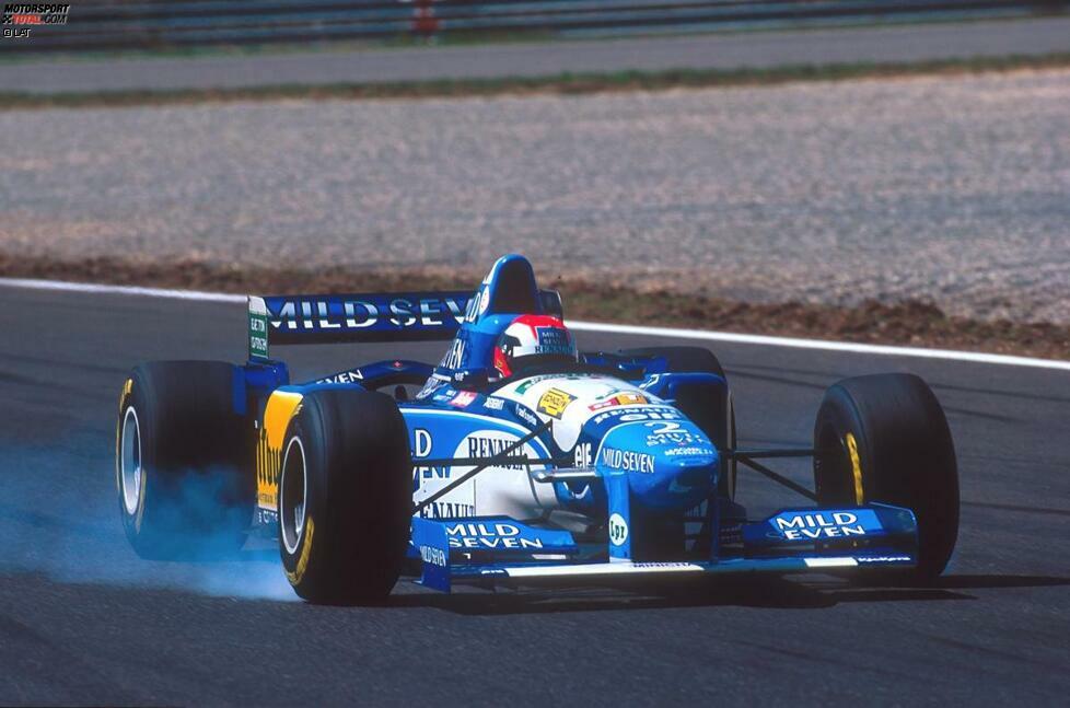 Platz 5: Johnny Herbert, 1960 Grands Prix. Die Formel-1-Karriere des sympathischen John Paul Herbert wäre fast schon zu Ende gewesen, bevor sie überhaupt angefangen hatte. 1988 zog er sich bei einem Formel-3000-Unfall in Brands Hatch schwere Beinbrüche zu, doch Kämpfernatur Herbert wurde wieder fit und erfüllte sich den Traum von der Formel 1. 1995 gewann er als Teamkollege von Michael Schumacher bei Benetton zwei Rennen.