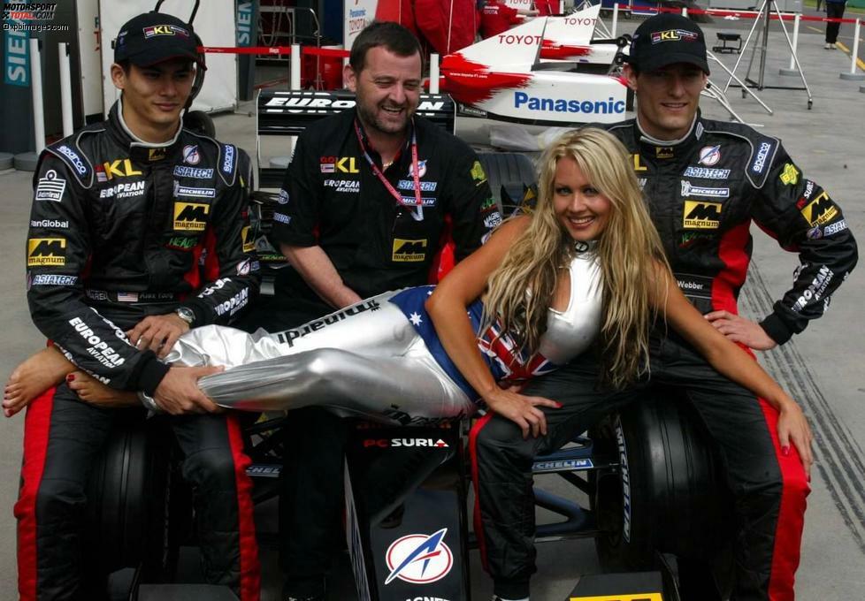 Davor zieht es ihn aber in die Formel 1: Landsmann und Förderer Paul Stoddart holt Mark Webber 2002 zu Minardi, dem damals kleinsten Team. Teamkollege: Alex Yoong aus Malaysia - ein inzwischen vergessener Name des Grand-Prix-Sports.