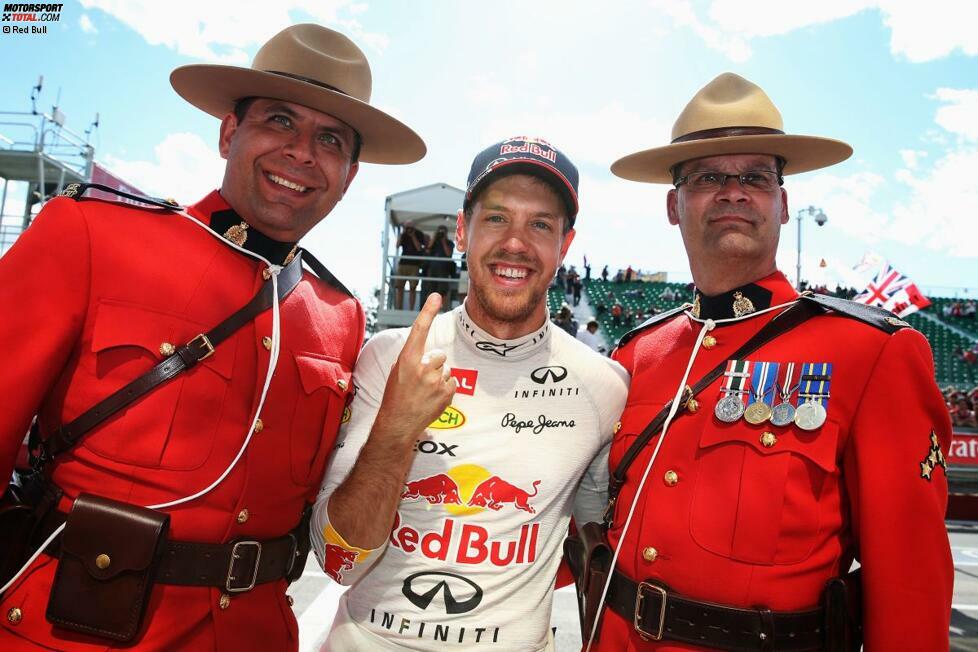 Sebastien Vettel löscht mit dem Sieg beim Grand Prix von Kanada einen der letzten weißen Flecken auf seiner Formel-1-Landkarte aus - mit einer souveränen Vorstellung. WM-Stand nach sieben von 19 Rennen: Vettel 132 - Alonso 96 - Räikkönen 88 - Hamilton 77.