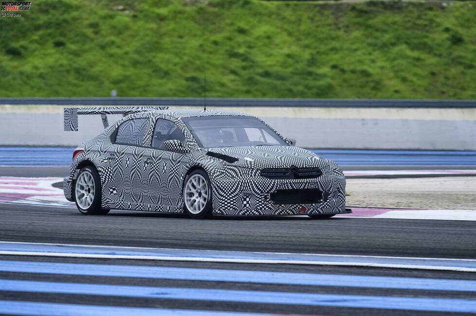 So sah das Fahrzeug des französischen Herstellers bei den WTCC-Testfahrten in Le Castellet aus. Man war im 