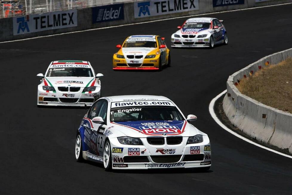 BMW ist seit 2005 in der WTCC am Start und unterhielt bis einschließlich 2010 ein Werksprojekt in der Meisterschaft. Seither halten BMW-Kundenteams die Fahne der Bayern hoch. 2005, 2006 und 2007 triumphierte Andy Priaulx für BMW in der Fahrerwertung, außerdem ging in diesen Jahren auch die Herstellerwertung nach München. BMW steht nach 180 Rennen bei 57 Siegen, 165 Podestplätzen, 19 Pole-Positions und 63 schnellsten Runden.