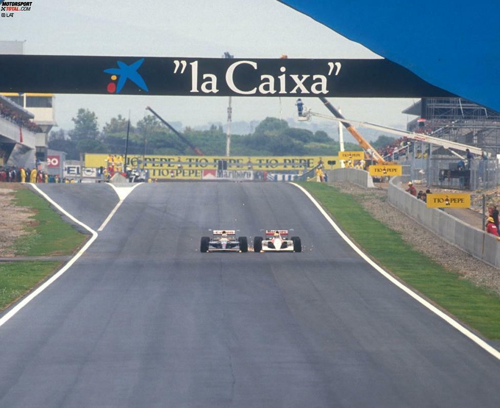 Die Formel 1 gastierte auf dem Circuit de Barcelona-Catalunya in jeder Saison seit der Eröffnung 1991 (Foto). Das Rennen wurde davor in Jerez (1986 - 1990), in Jarama (1968, 1970, 1972, 1974, 1976 - 1979, 1981), Montjuic (1969, 1971, 1973, 1975) und auf dem Pedralbes Street Circuit (1951, 1954) ausgetragen.