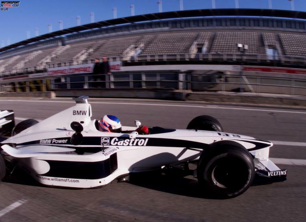 Jenson Button (Foto: 2000 beim Test in Barcelona) hält mit 34.706 den Rekord an Testkilometern auf dem Circuit de Barcelona-Catalunya. Die meisten Testtage hat aber mit 118 ein anderer absolviert: David Coulthard.