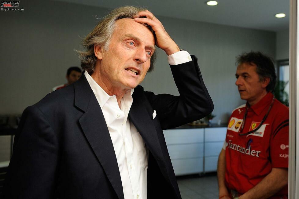 Es ist zum Haare raufen: Ferrari-Präsident Luca di Montezemolo ärgert sich über die schlechte Performance seiner Scuderia mindestens genauso sehr wie über das neue Reglement. Das will er frühestens 2015 ändern, denn: 