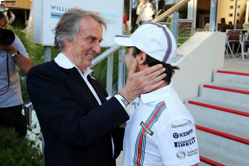 Umso mehr freut sich Montezemolo mit seinem alten Freund Felipe Massa, der bei Williams eine neue Heimat gefunden und dort momentan wohl das schnellere Auto hat als Fernando Alonso und Kimi Räikkönen.