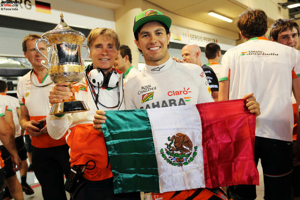 Zum vierten Mal in seiner Karriere auf dem Podium: Sergio Perez ist in Bahrain 
