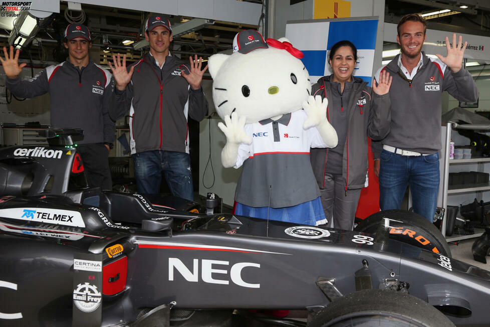 Dass Sauber in diesem Jahr noch zehn Punkte sammelt, ist ungefähr so wahrscheinlich wie... dass Hello Kitty irgendwann Formel-1-Weltmeister wird! Naheliegende Vermutung: Sauber bemüht sich um die Dienste von Max Verstappen.