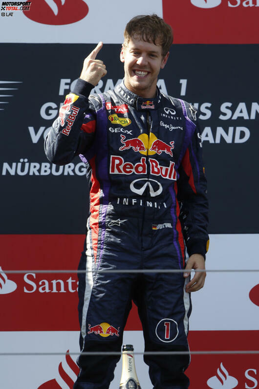 Für Vettel ist es der vierte Sieg der Saison und er kann damit seinen Vorsprung in der Gesamtwertung auf 34 Punkt vor Alonso ausbauen.