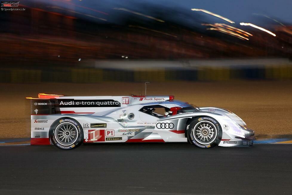 Die Titelverteidiger Treluyer/Lotterer/Fässler tauchten ebenso viel zu oft an der Garage auf wie der Audi mit der Startnummer 3 (Gene/Jarvis/Bonanomi).