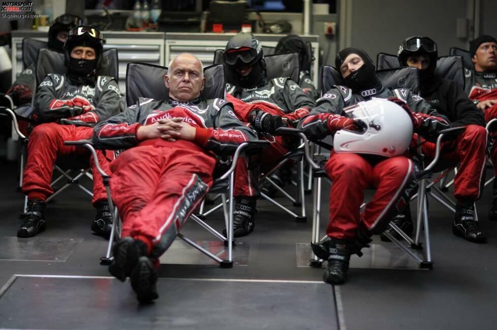 Wirkliche Ruhe konnte man sich in der Audi-Box nie gönnen.