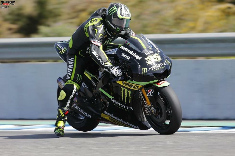 Beim abschließenden Jerez-Test fuhr Crutchlow überraschend die Bestzeit, was aber auch auf das wechselhafte Wetter in Spanien zurückzuführen war.