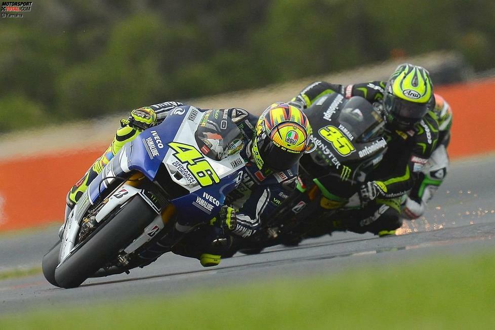 Besser lief es in Australien. Auf Phillip Island hatte Crutchlow eine Chance auf einen Podestplatz, musste sich aber erneut Rossi geschlagen geben.