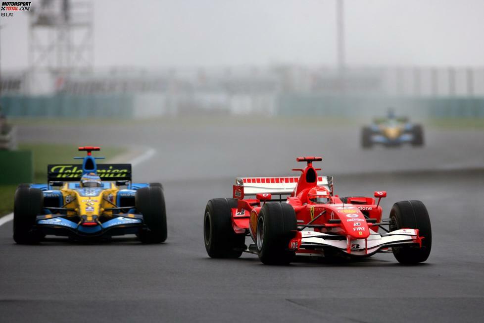 2006 ignoriert Michael Schumacher am Hungaroring im Training eine rote Flagge und überholt trotzdem. Doch auch sein Konkurrent Fernando Alonso erlaubt sich zwei Fehler und verursacht eine gefährliche Situation mit Robert Dornboos und überholt unter Gelb. Beide erhalten deswegen im Qualifying eine 2-Sekunden-Strafe und gehen von den Startplätzen 11 (Schumacher) beziehungsweise 15 (Alonso) ins Rennen. Der Spanier startet eine furiose Aufholjagd, scheidet aber mit zwei losen Radmuttern aus. Schumacher fällt auf Platz zwei mit defekter Radaufhängung aus. Jenson Button gewinnt seinen ersten Grand Prix, vor Pedro de la Rosa und Nick Heidfeld.