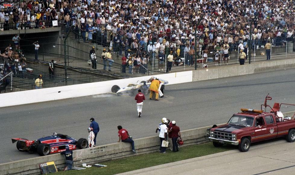 1982: Der junge Kevin Cogan verursacht einen Startcrash, der unter anderem auch den zornigen Mario Andretti (40) aus dem Rennen nimmt. Andrettis Live-Kommentar im US-TV: 