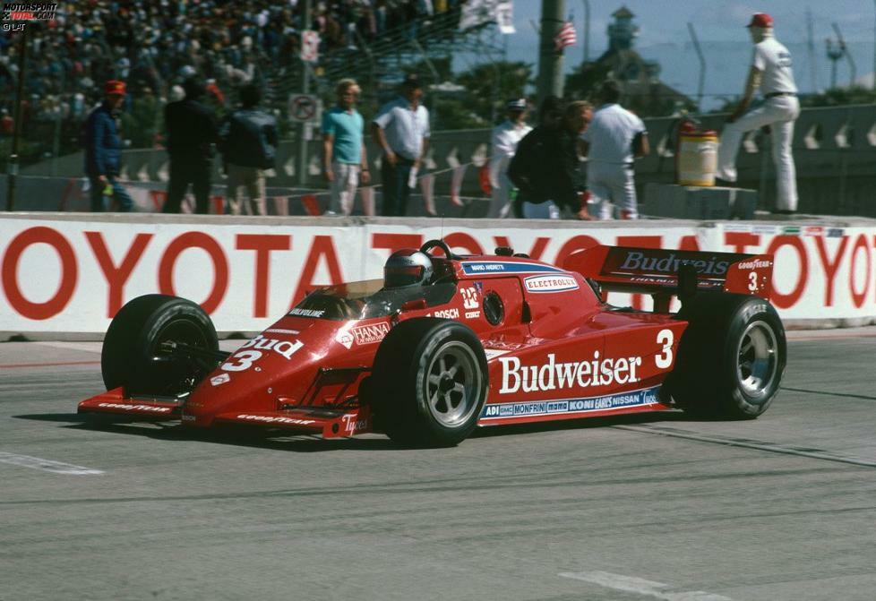 1984 holt Mario Andretti seinen vierten und letzten IndyCar-Titel für das junge Newman/Haas-Team. Andretti ist zu diesem Zeitpunkt bereits luftige 44 Jahre alt.