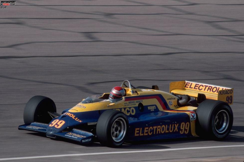 1983 debütiert Michael Andretti (geboren am 5. Oktober 1962) bei den IndyCars in einem March-Cosworth von Kraco Racing.