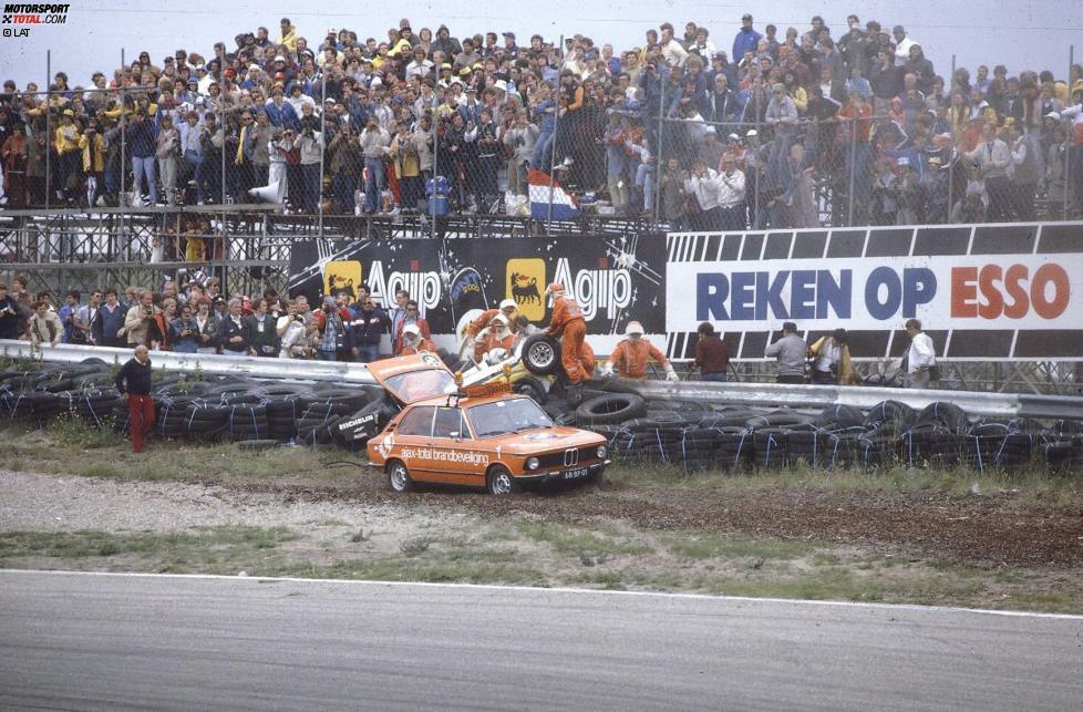 Die Saison 1982 beginnt für den Franzosen zunächst ähnlich schlecht, mit einer Reihe von Ausfällen wie dem Abflug in Zandvoort.