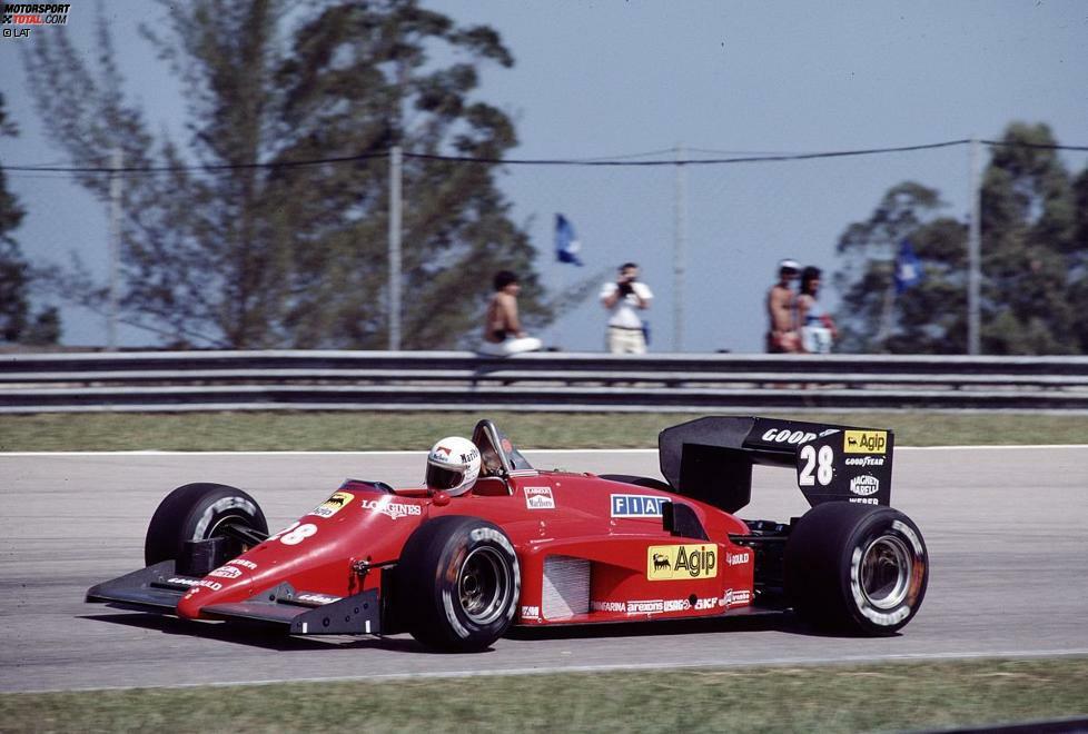 Die Saison 1985 beginnt Arnoux mit Platz vier beim Grand Prix von Brasilien in Rio de Janeiro, doch noch vor dem zweiten Saisonlauf in Imola trennen sich die Wege des Franzosen und der Scuderia aus Maranello. Arnoux muss den Rest der Saison zuschauen und kehrt erst ... 