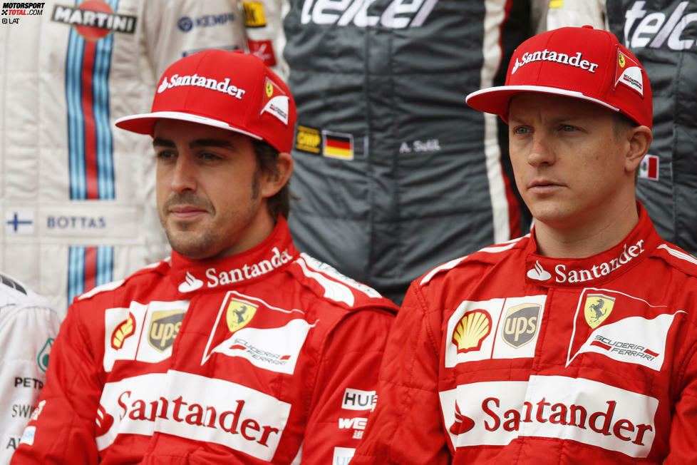 Gespannt sind viele Fans auch auf das Ferrari-Duell zwischen Fernando Alonso und Kimi Räikkönen. Auf der Strecke kommen sich die beiden aber zu keinem Zeitpunkt so nahe wie hier. Alonso ist am Ende über 30 Sekunden schneller als sein neuer Teamkollege, der mit diversen technischen Problemen zu kämpfen hat.