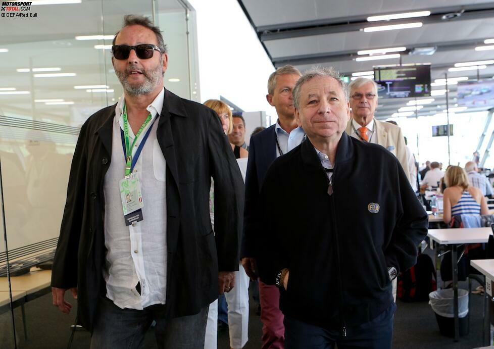 Am Sonntag begleitete der FIA-Präsident Hollywood-Star Jean Reno in das neue Medienzentrum in Spielberg.
