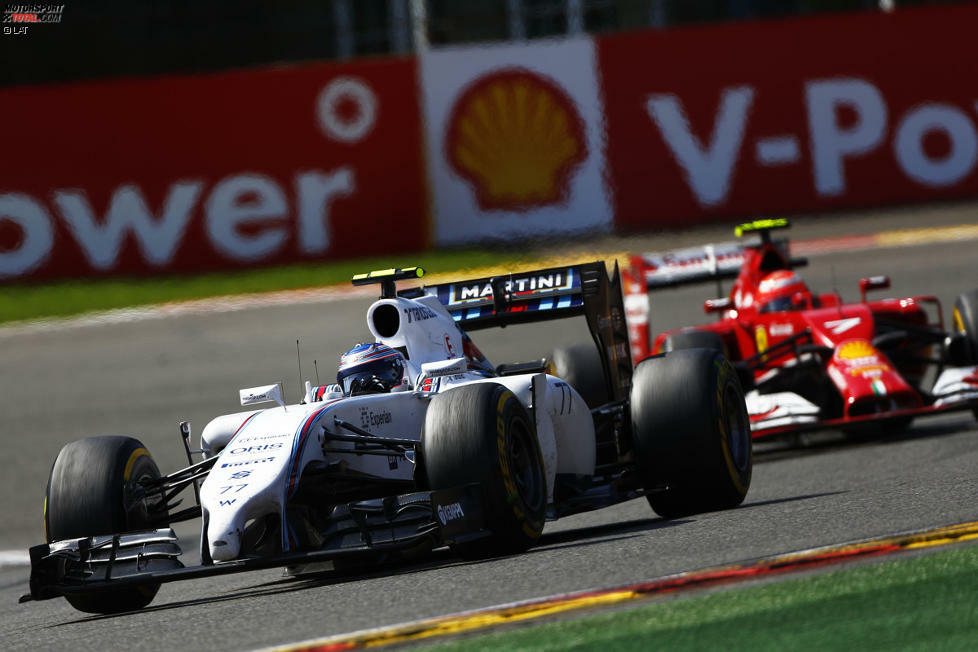 Indes zeichnet sich auf der Strecke eine Wachablösung im finnischen Motorsport ab. Kimi Räikkönen, der das beste Rennen seit seinem Ferrari-Comeback fährt und am Ende Vierter wird, muss Landsmann Valtteri Bottas im Williams passieren lassen.