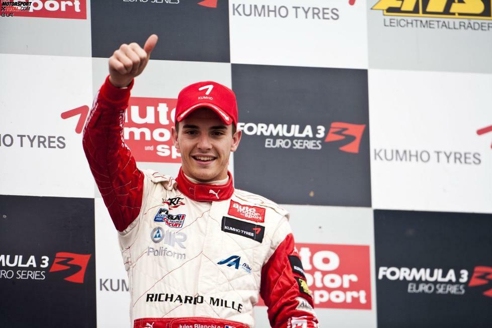 Dennoch gelingt Jules Bianchi 2009 mit dem ART-Team der große Coup: Er gewinnt die Meisterschaft in der Formel-3-Euroserie und sichert sich damit den Sprung in die nächst höhere Kategorie. Die GP2 ruft den schnellen Franzosen.