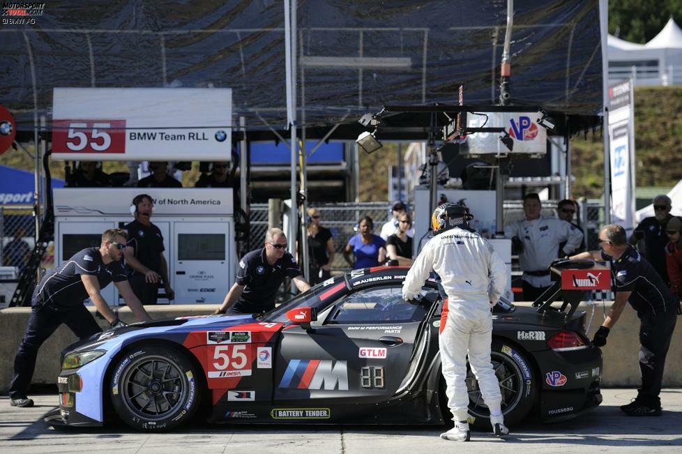 Beim Saisonfinale in Road Atlanta waren die Fahrer des Teams RLL einmal mehr im Pech. Die Startnummer 55 mit Auberlen, Priaulx und Hand am Steuer musste bereits nach drei von zehn Rennstunden mit Motorproblemen aufgeben. Edwards, Müller und Werner lagen lange in Reichweite der Podestplätze und waren zwischenzeitlich auf der zweiten Position unterwegs. Ein gebrochener Dämpfer und die folgende Reparatur warfen den BMW Z4 GTLM mit der Nummer 56 jedoch drei Stunden vor Schluss auf Rang sieben zurück.