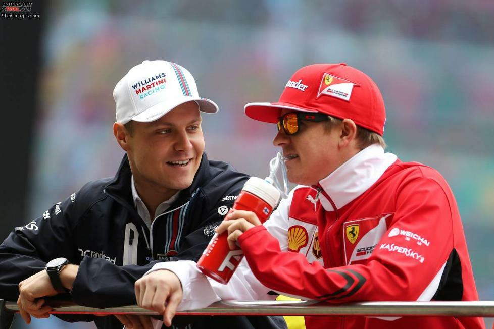 Bottas wird diesmal Siebter, direkt gefolgt von seinem finnischen Landsmann Kimi Räikkönen. Der 