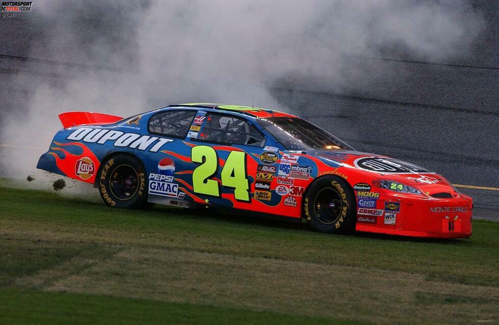 Jeff Gordon kann es 2005 zum dritten Mal rauchen lassen - sein letzter Daytona-500-Erfolg.