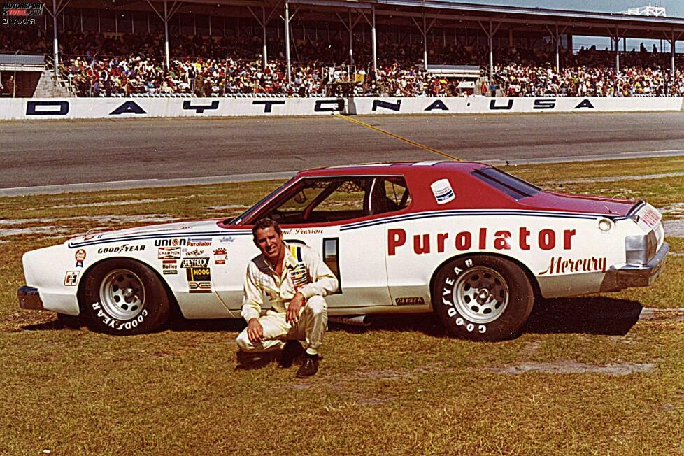 1976: David Pearson vor seinem Mercury der Wood Brothers. Gelingt ihm die Revanche gegen den King?