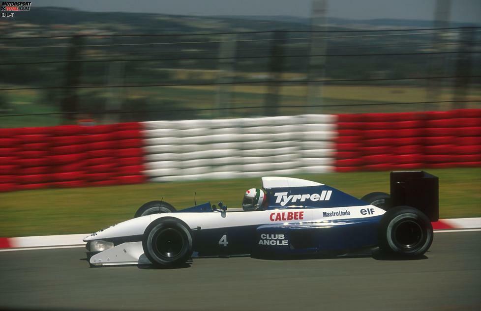 Trotz Erfolgen ging es aus finanziellen Gründen für de Cesaris in den Jahren 1992 und 1993 weiter zu Tyrrell.
