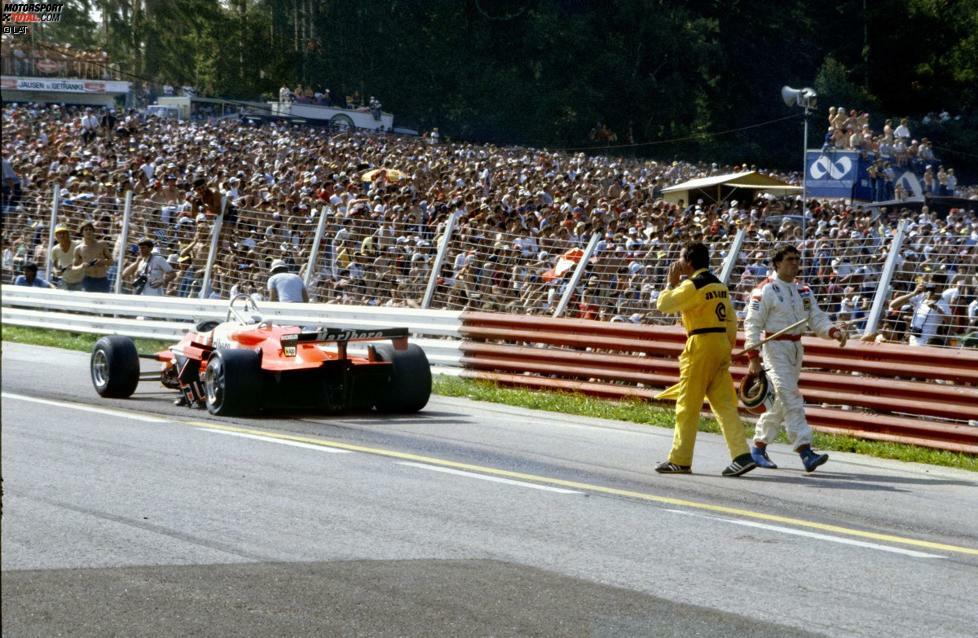 Der schnelle de Cesaris bekam noch mehr Siegchancen. In Monaco 1982 hätte er beinahe gewonnen, doch in der Schlussrunde ging dem Alfa Romeo der Sprit aus. Die Italiener hatten viel Geduld mit ihrem Piloten, der in Spielberg kurz nach dem Start seinen damaligen Teamkollegen Bruno Giacomelli abräumte und für eine Nullnummer sorgte. Es zahlte sich aus: Im Jahr darauf vermasselte ihm zwar ein Motorschaden in Spa-Francorchamps einen ersten Platz, in Kyalami jedoch erzielte er als Zweiter das beste Resultat seiner Formel-1-Karriere.