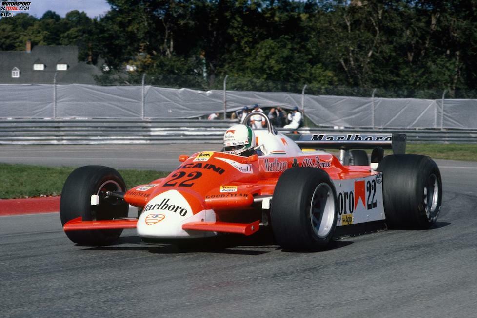 Alles begann 1980 bei Alfa Romeo, wo der zuvor von McLaren-Patron Ron Dennis geförderte de Cesaris im Alter von nur 21 Jahren beim Kanada-Grand-Prix Vittorio Brambilla ersetzte, der seinerseits für verstorbenen Patrick Depailler eingesprungen war. Schon bei seinem zweiten Einsatz in Watkins Glen legte er den Grundstein für seinen Ruf als Bruchpilot, als er seinen Boliden nach zwei Runden verschrottete.