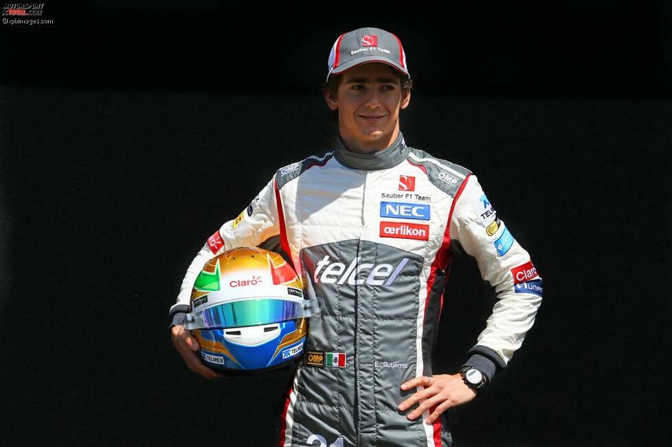 #21 Esteban Gutierrez (Sauber-Ferrari), Mexiko, 22 Jahre alt