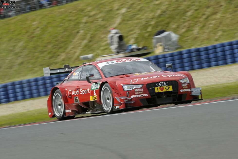 Freies Training: In 1:20.324 Minuten sichert sich Miguel Molina (Abt-Sportsline-Audi) die erste Bestzeit der DTM in Oschersleben. Auf den weiteren Positionen: Marco Wittmann (RMG-BMW) und Jamie Green (Rosberg-Audi).